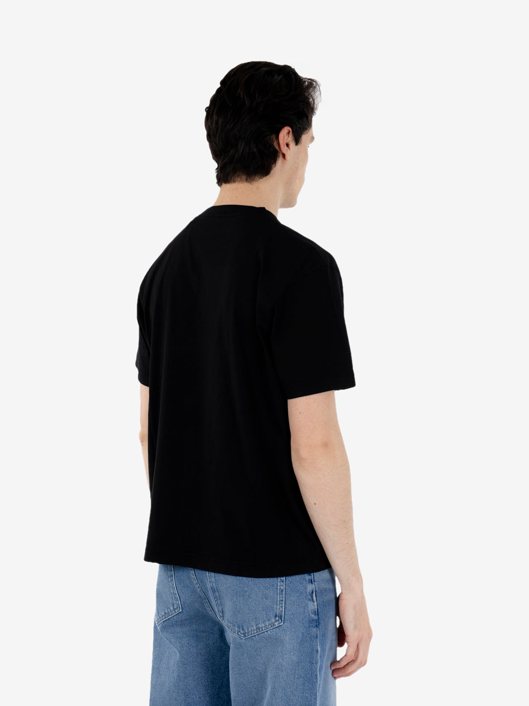 Oversized organic t-shirt deep black