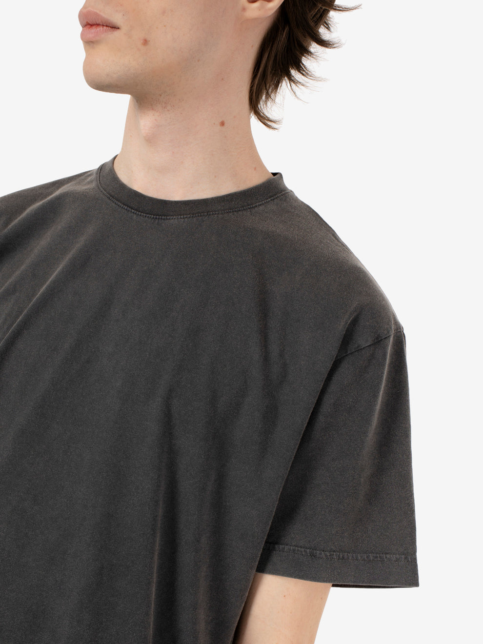 Oversized organic t-shirt faded black
