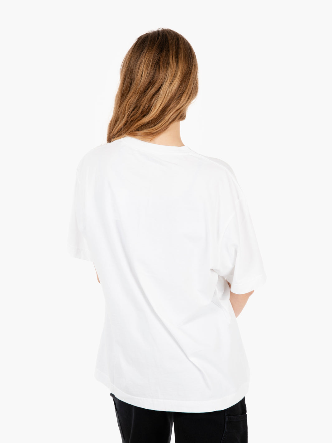 Oversized organic t-shirt optical white