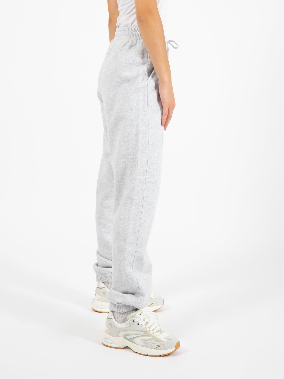 Pantalone Organic sweatpants snow melange