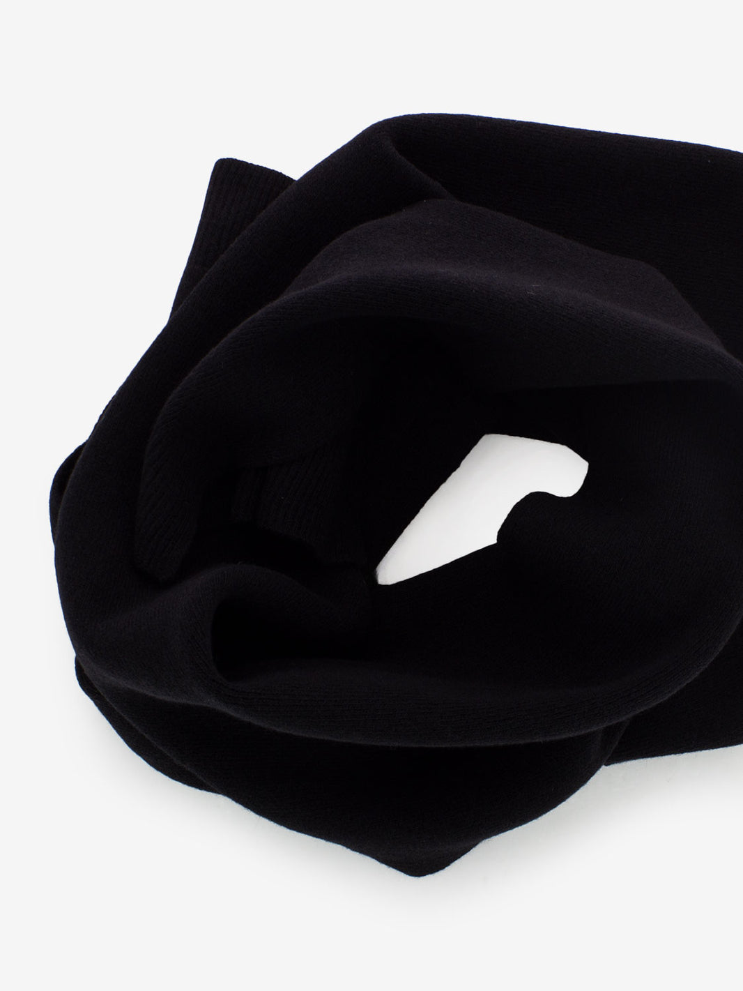 Sciarpa lana merino deep black