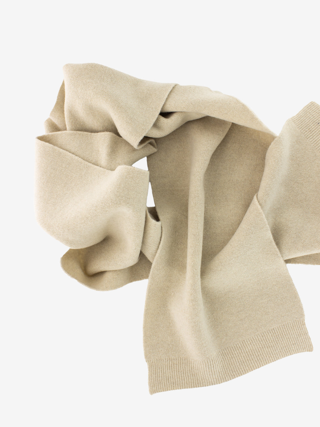 Sciarpa lana merino ivory white
