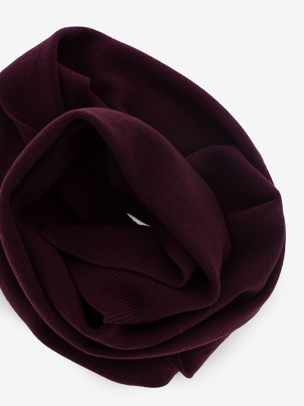 Sciarpa lana merino oxblood red