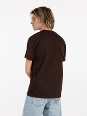 COLORFUL STANDARD - T-Shirt Classic Organic tee coffee brown