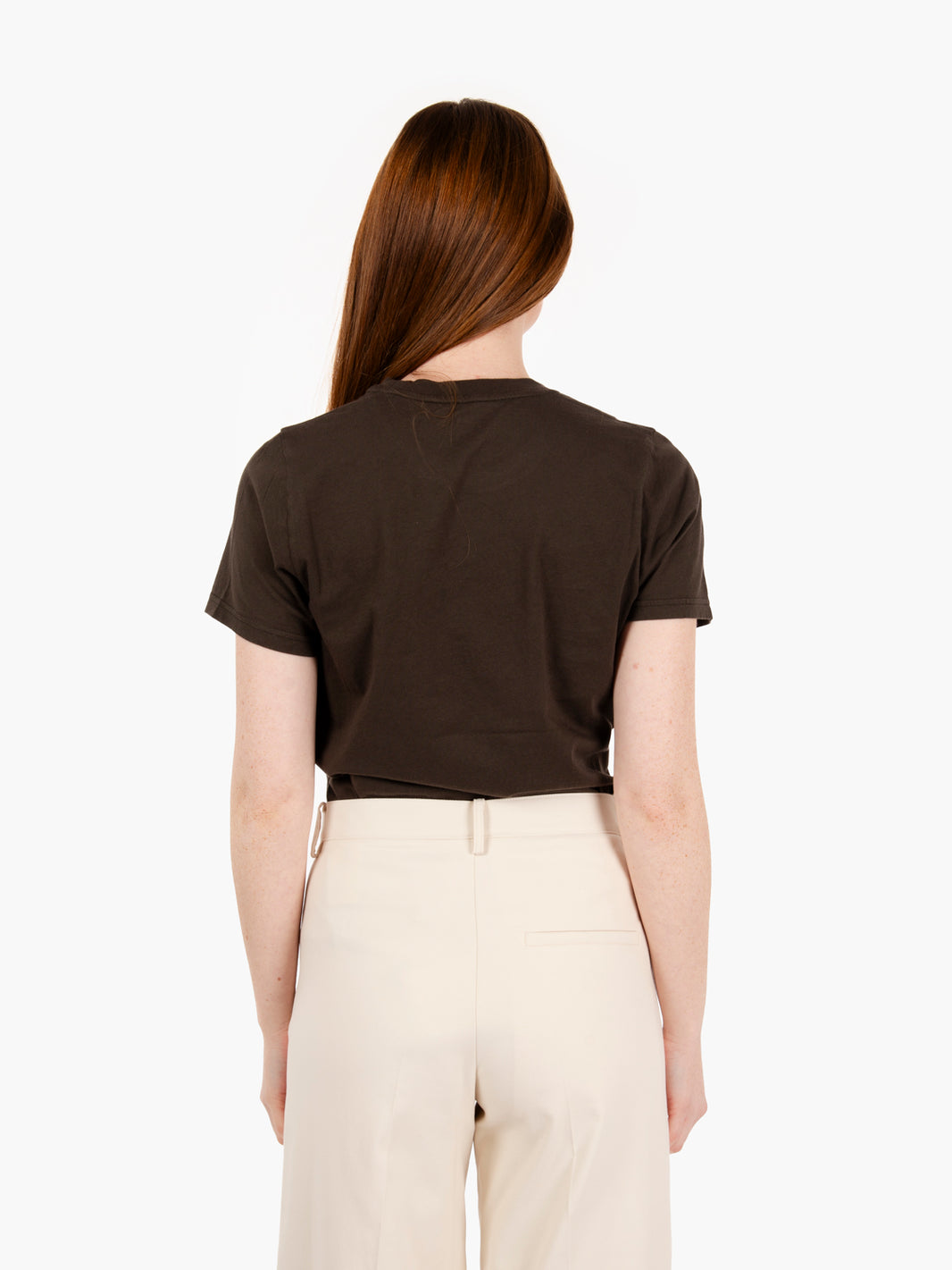 Light organic coffee brown t-shirt