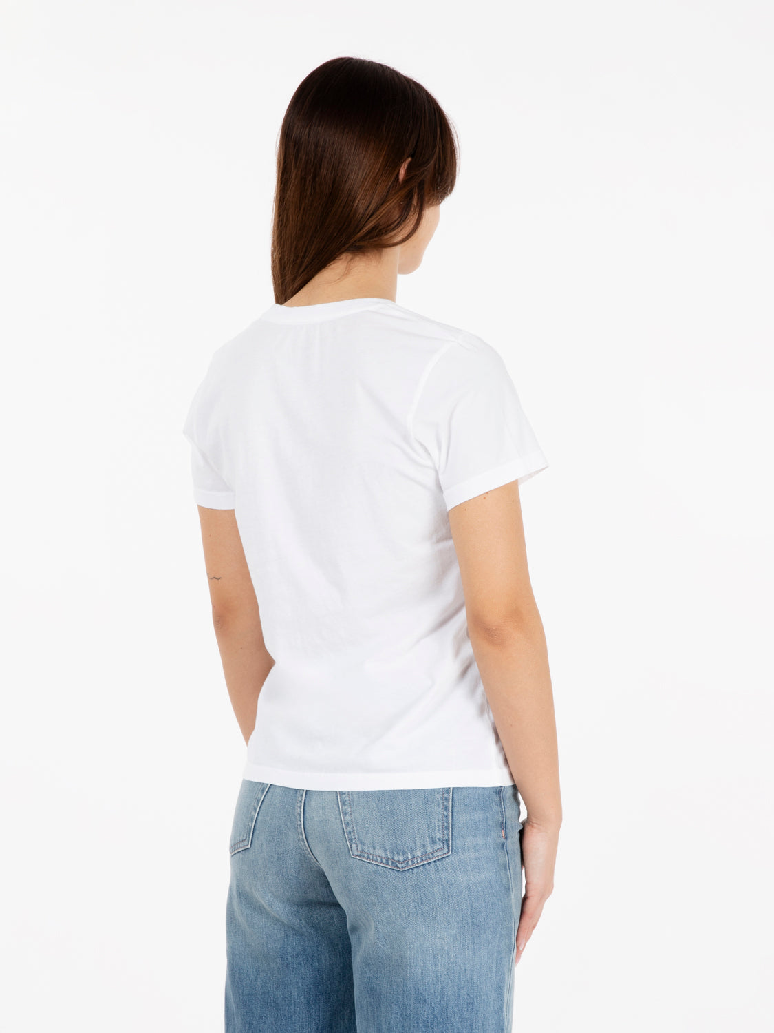 W Light organic tee optical white