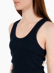 COLORFUL STANDARD - W Organic Rib Tank top navy blue