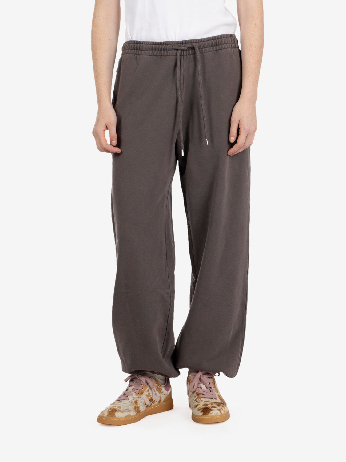 Women classic organic crew faded mud