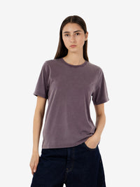 Women light organic tee faded grape
