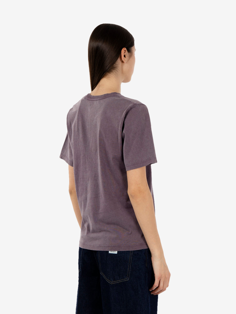 Women's light organic tee faded grape