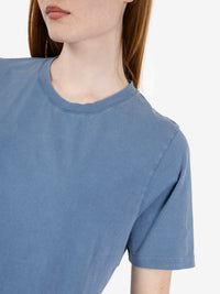 Women light organic tee faded indigo
