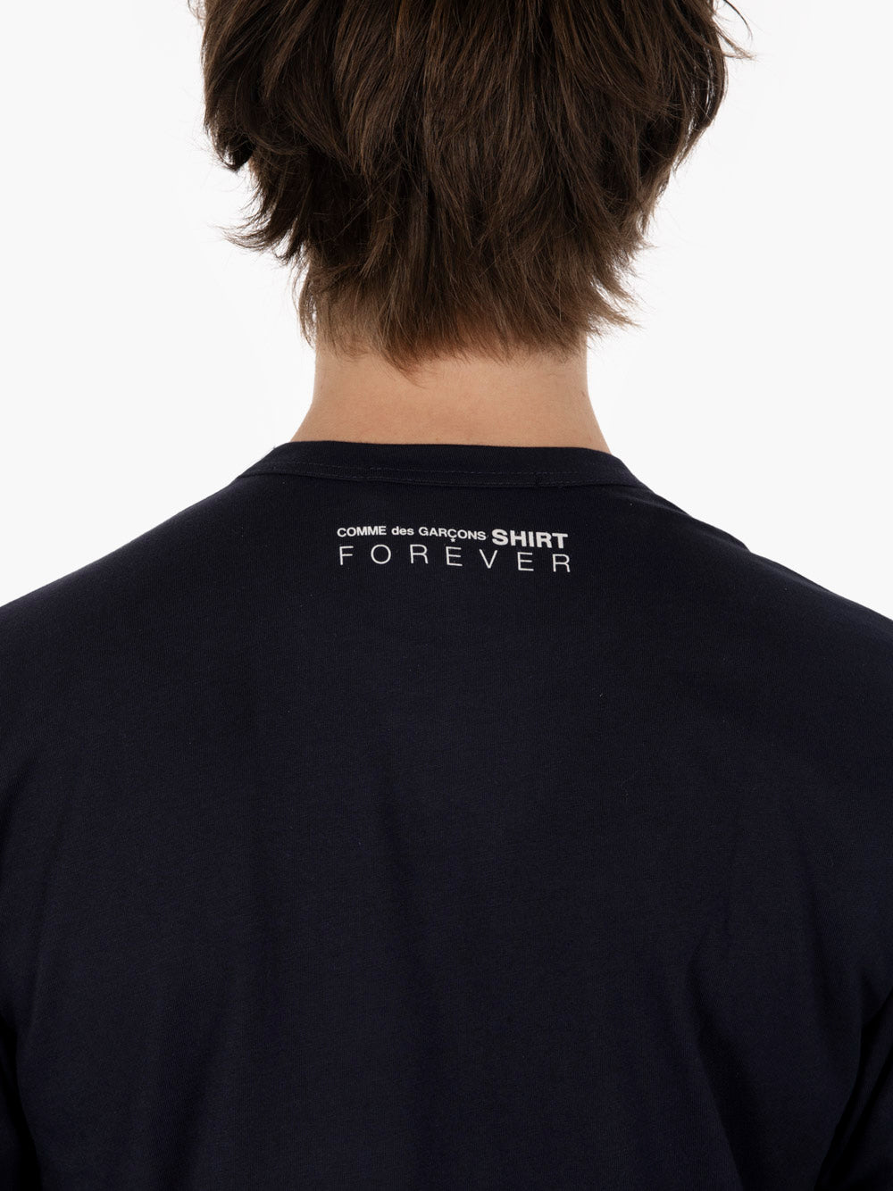 Navy long-sleeved shirt