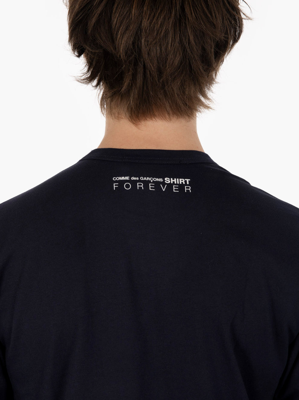 Navy long-sleeved shirt