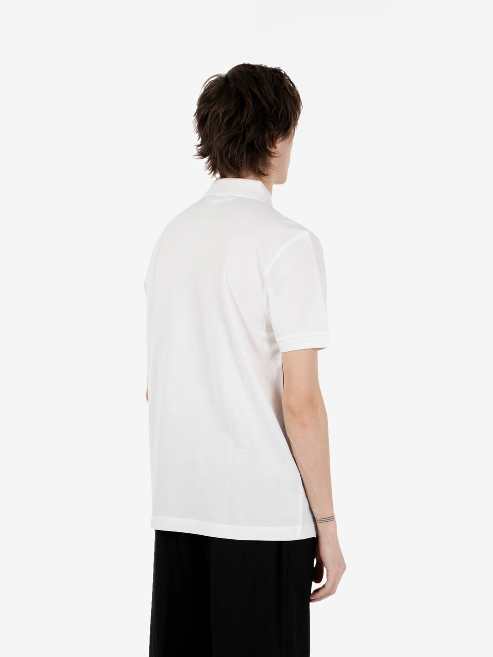 Polo a maniche corte CDG x Fred Perry white / red / pink