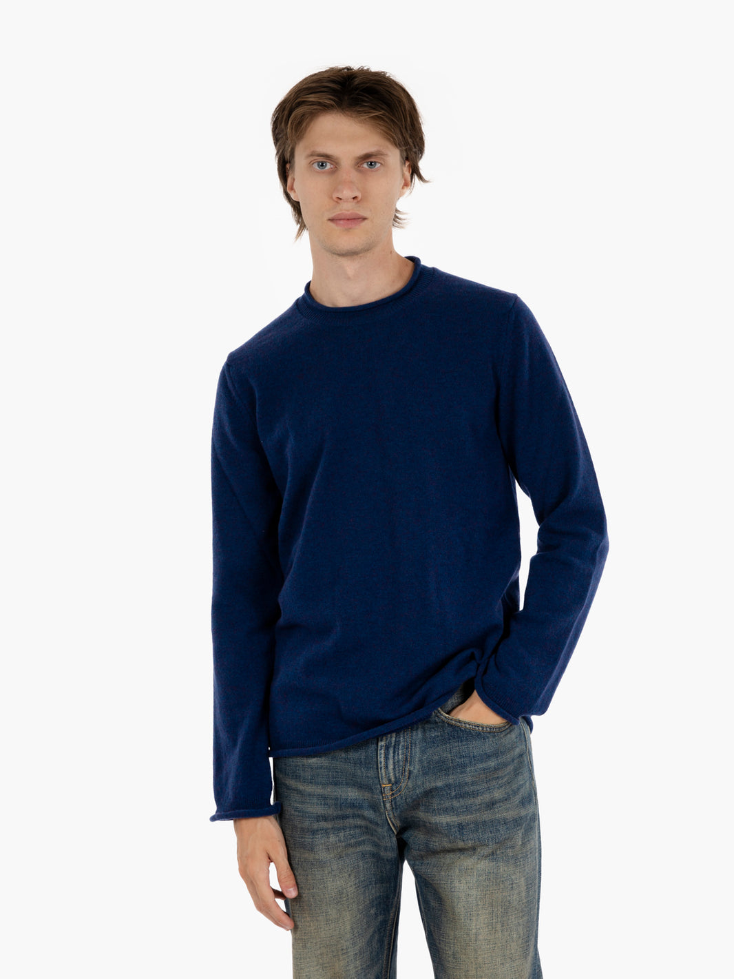 Shirt knitted blue