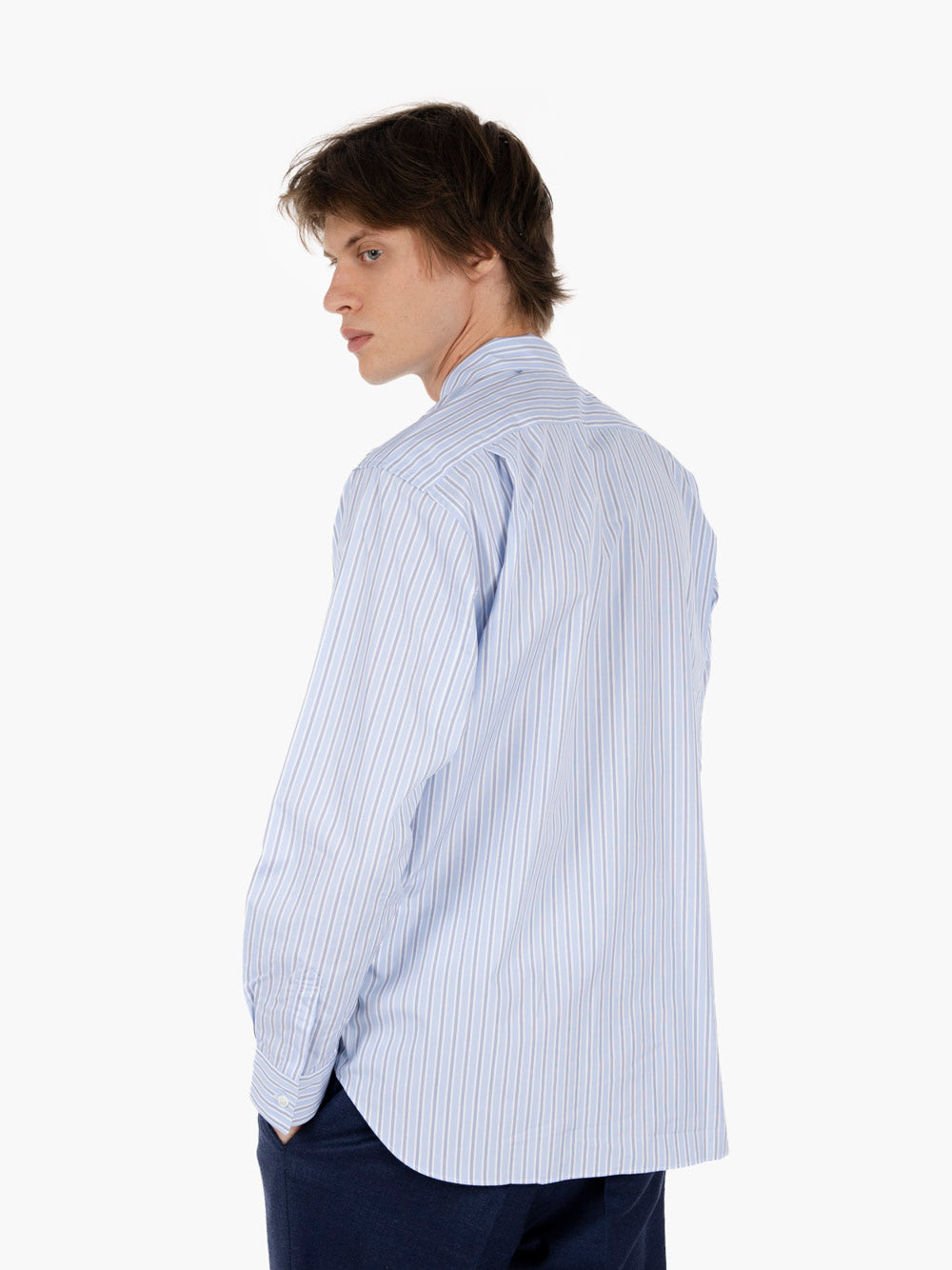 Shirt woven riga azzurro