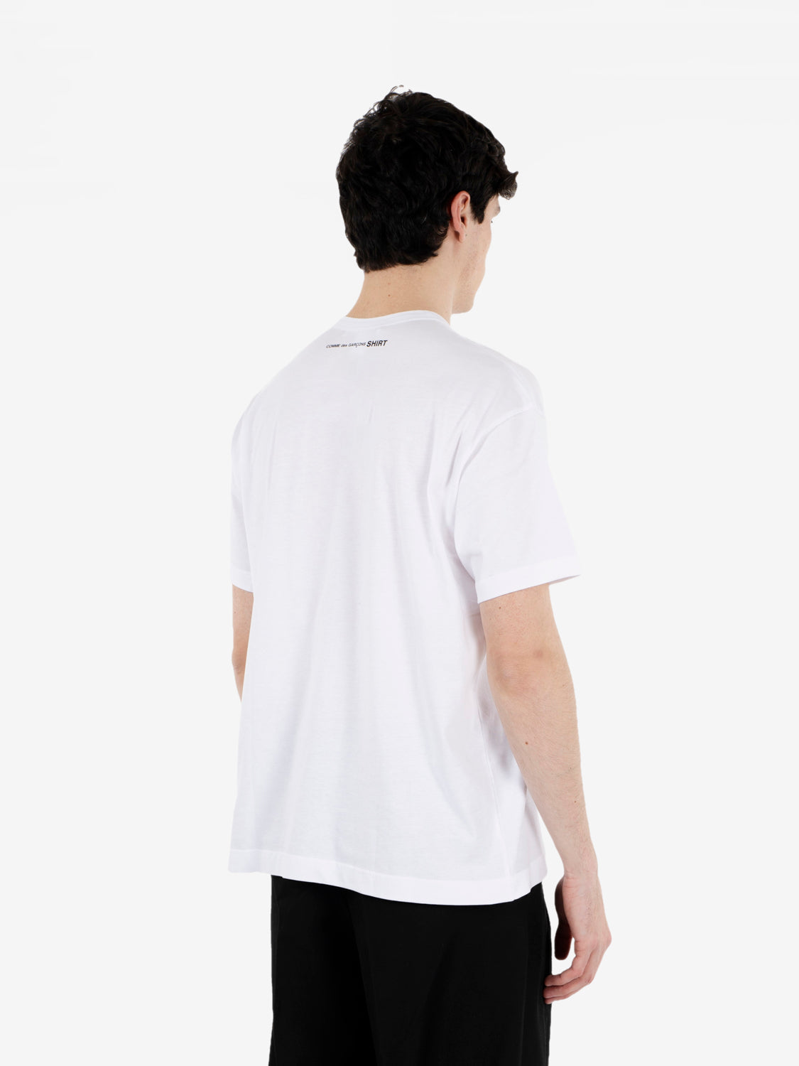 T-shirt con stampa bianca