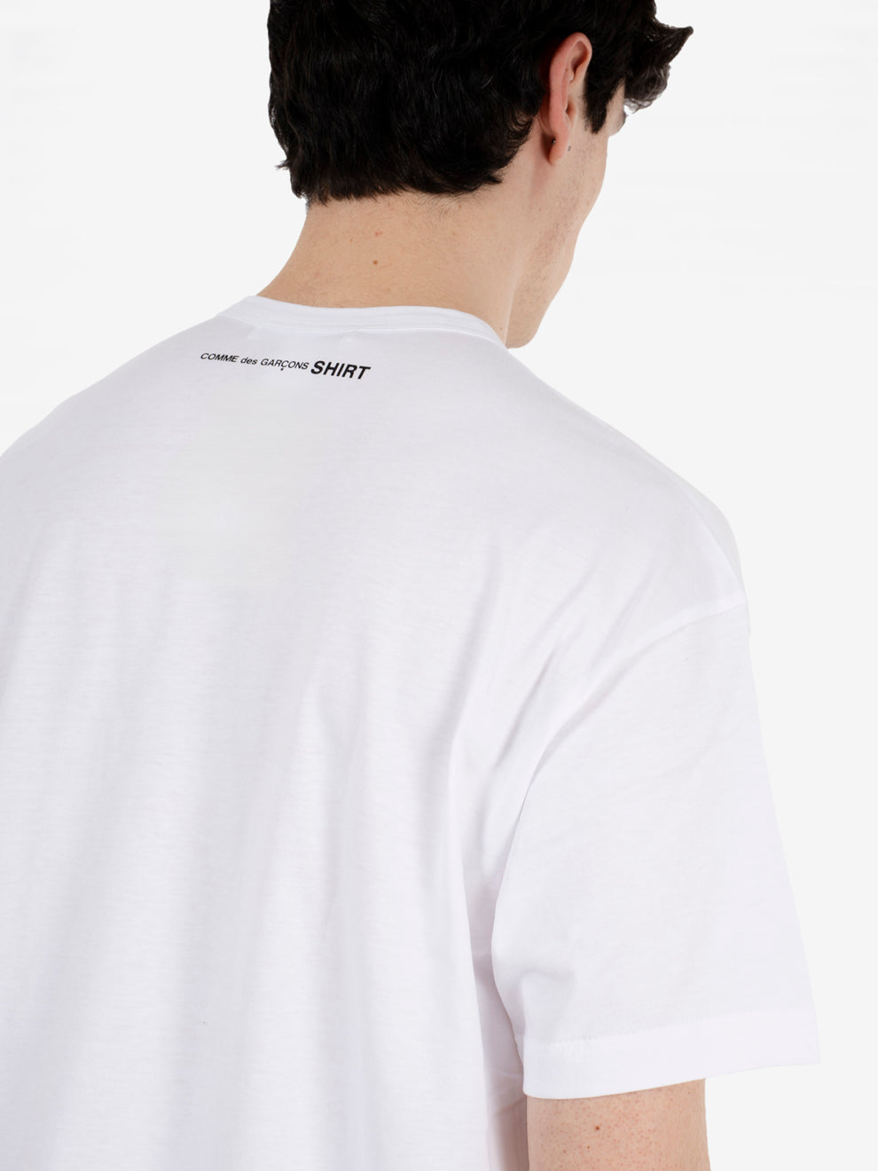 T-shirt con stampa bianca