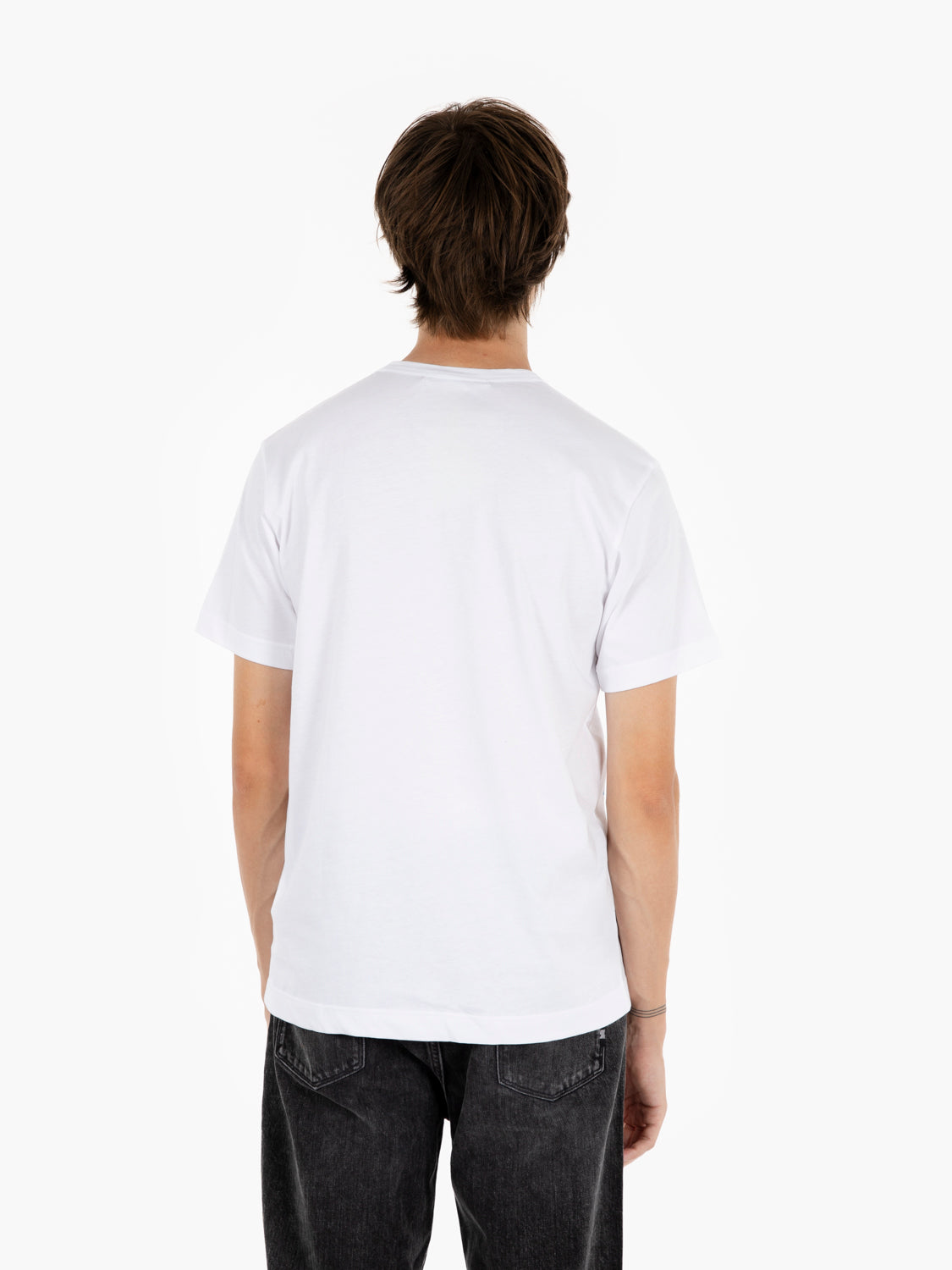 T-shirt knit white / print