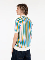 GALLIA - Polo in spugna a righe multicolor