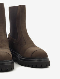 Chocolate suede Chelsea boot