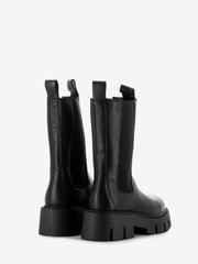 COPENHAGEN - Chelsea boots platform in pelle nera