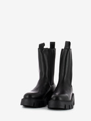 COPENHAGEN - Chelsea boots platform in pelle nera