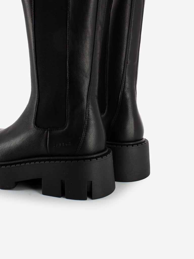 COPENHAGEN - Chelsea boots platform in pelle nera