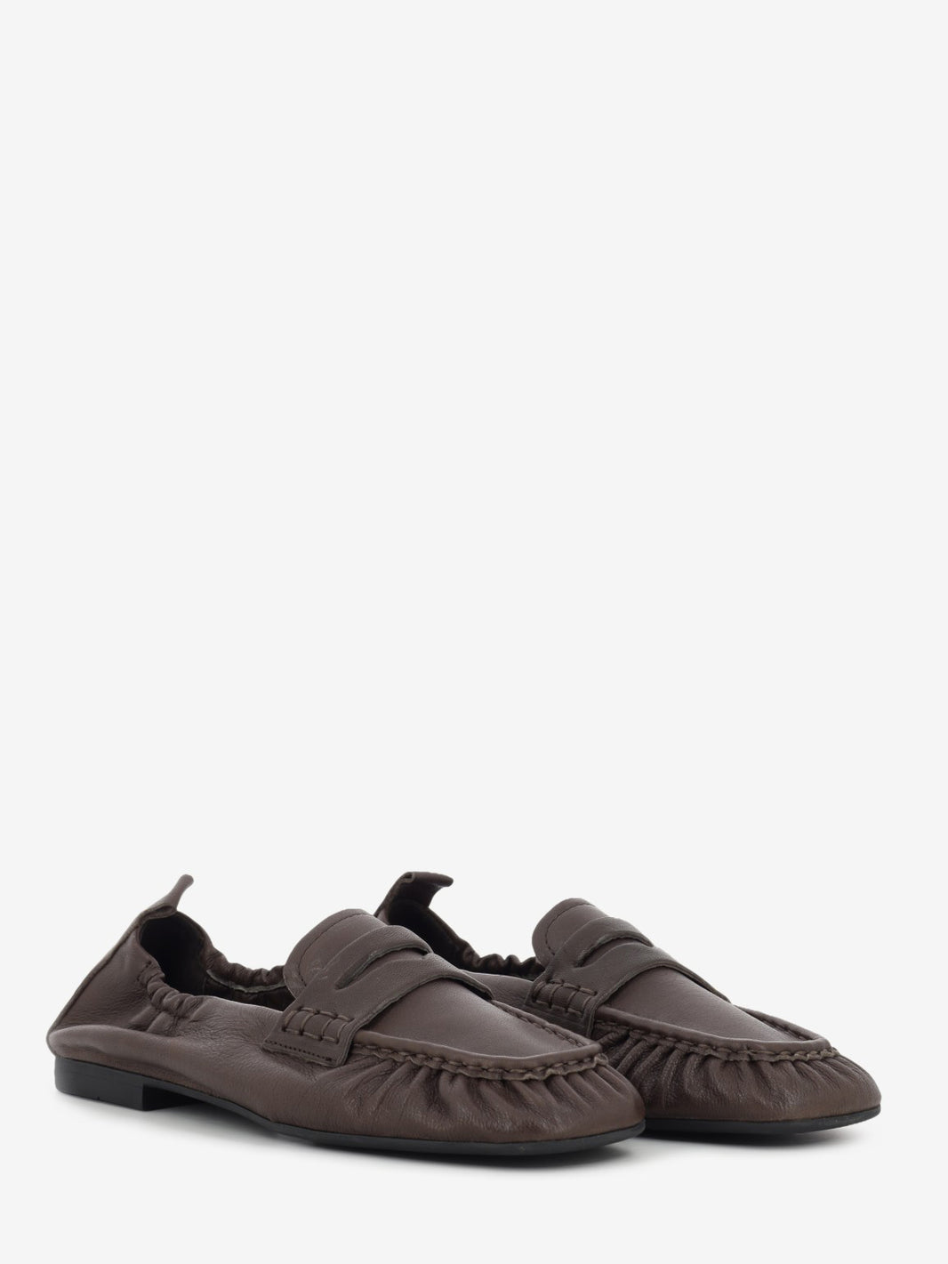 Mocassino in pelle marrone