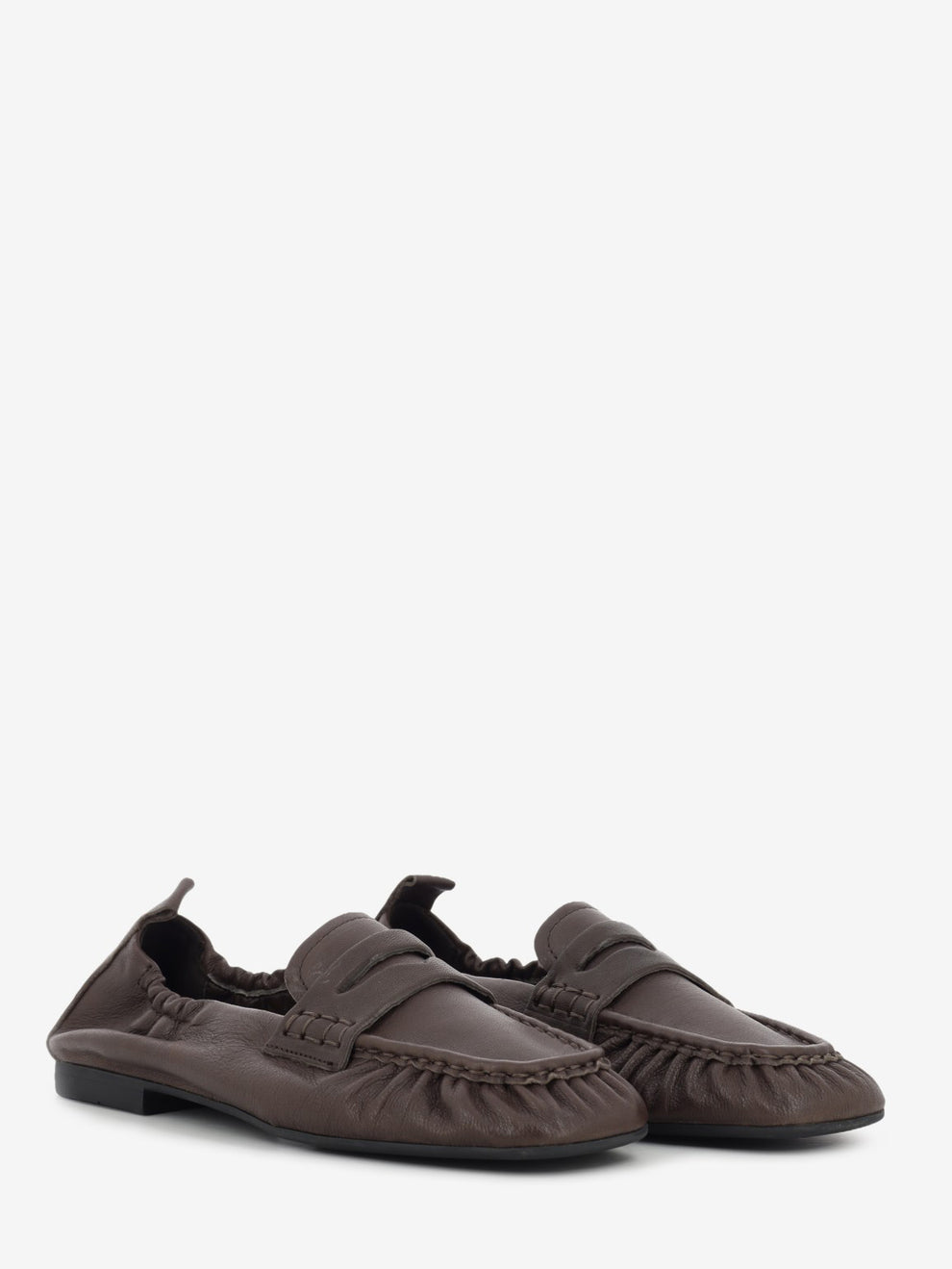 Mocassino in pelle marrone