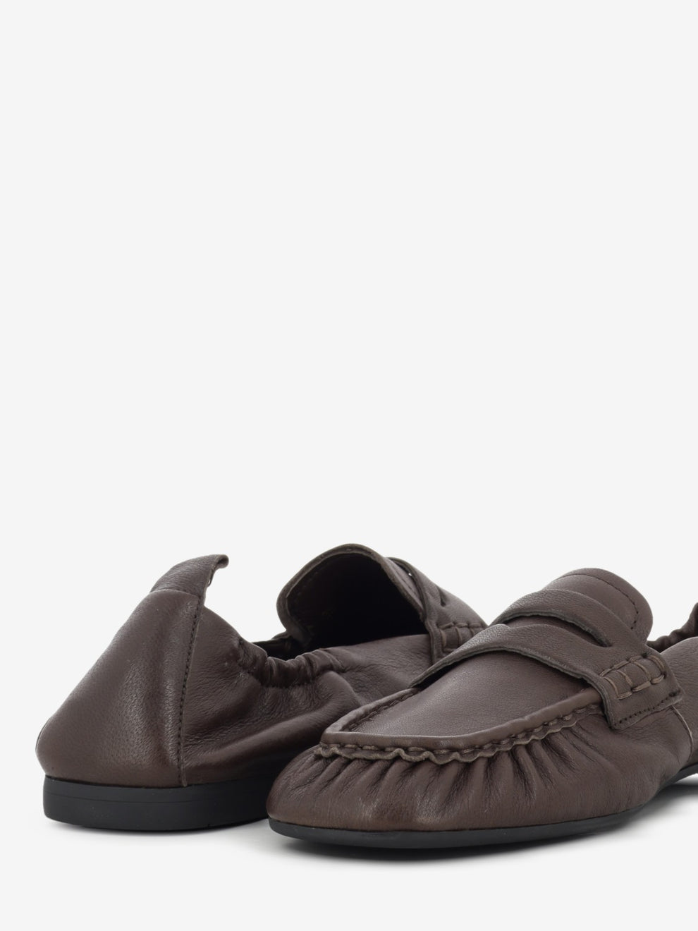 Mocassino in pelle marrone