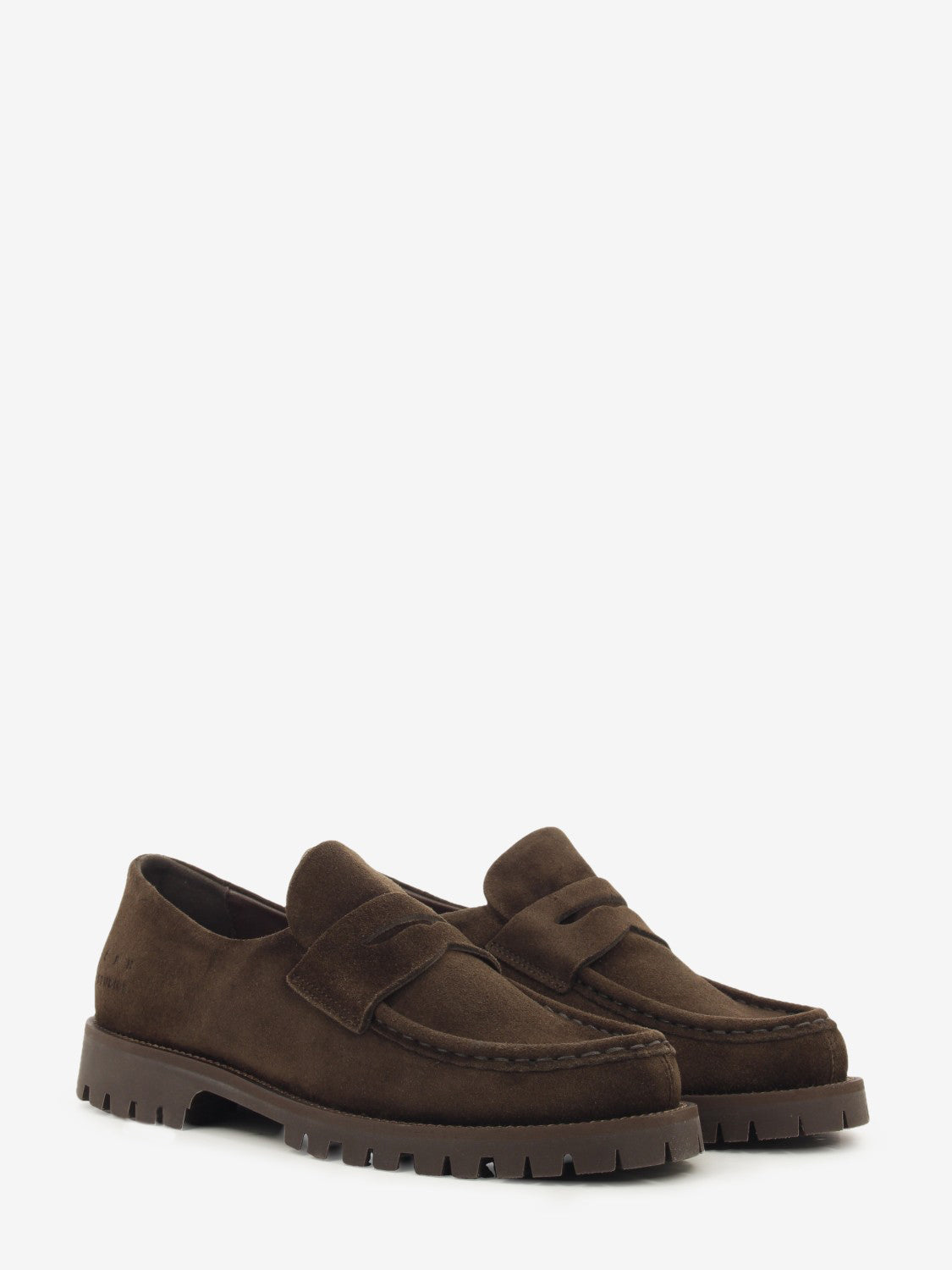 Chocolate suede loafer