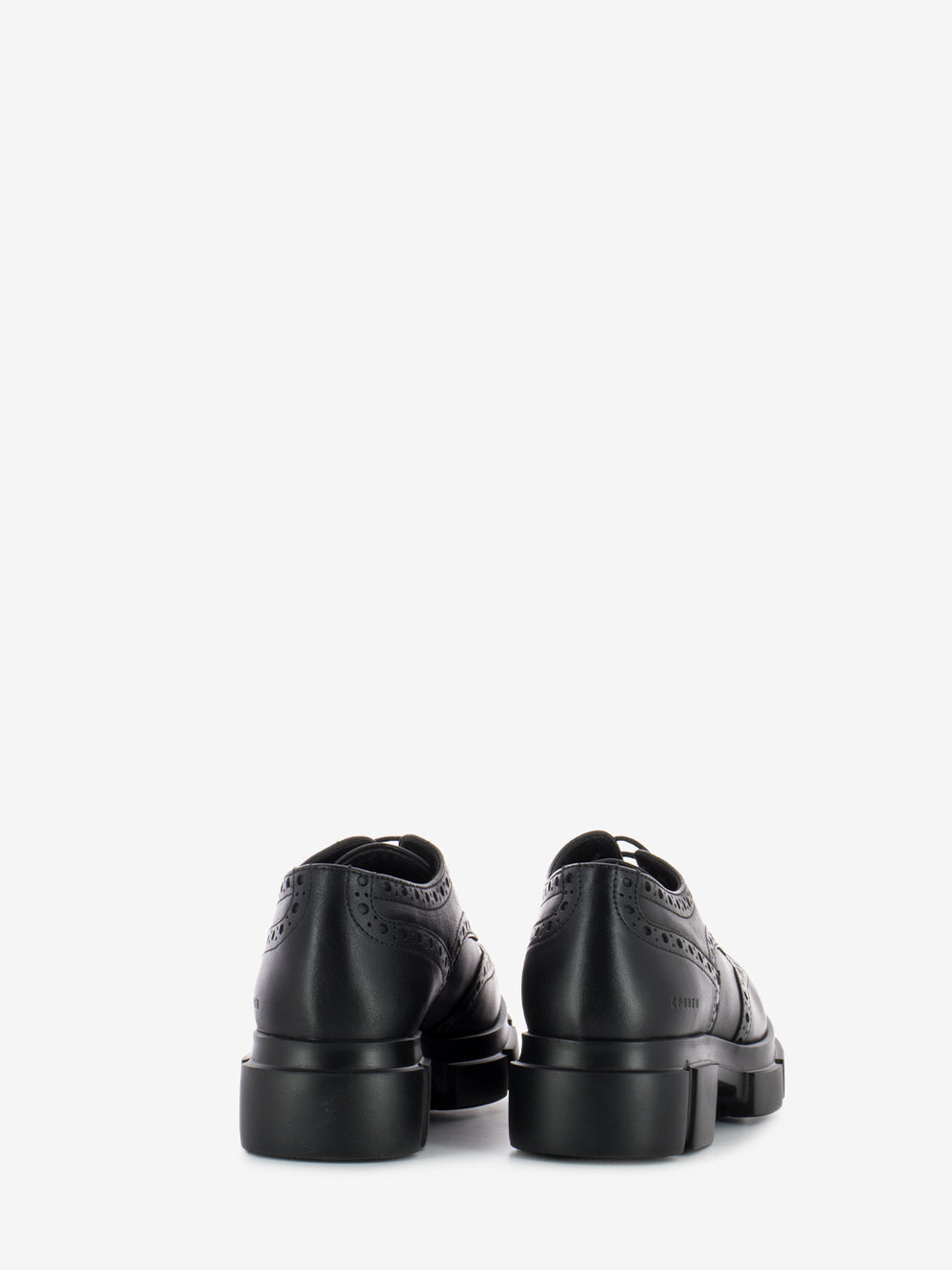Scarpa a coda di rondine full-brogue nero
