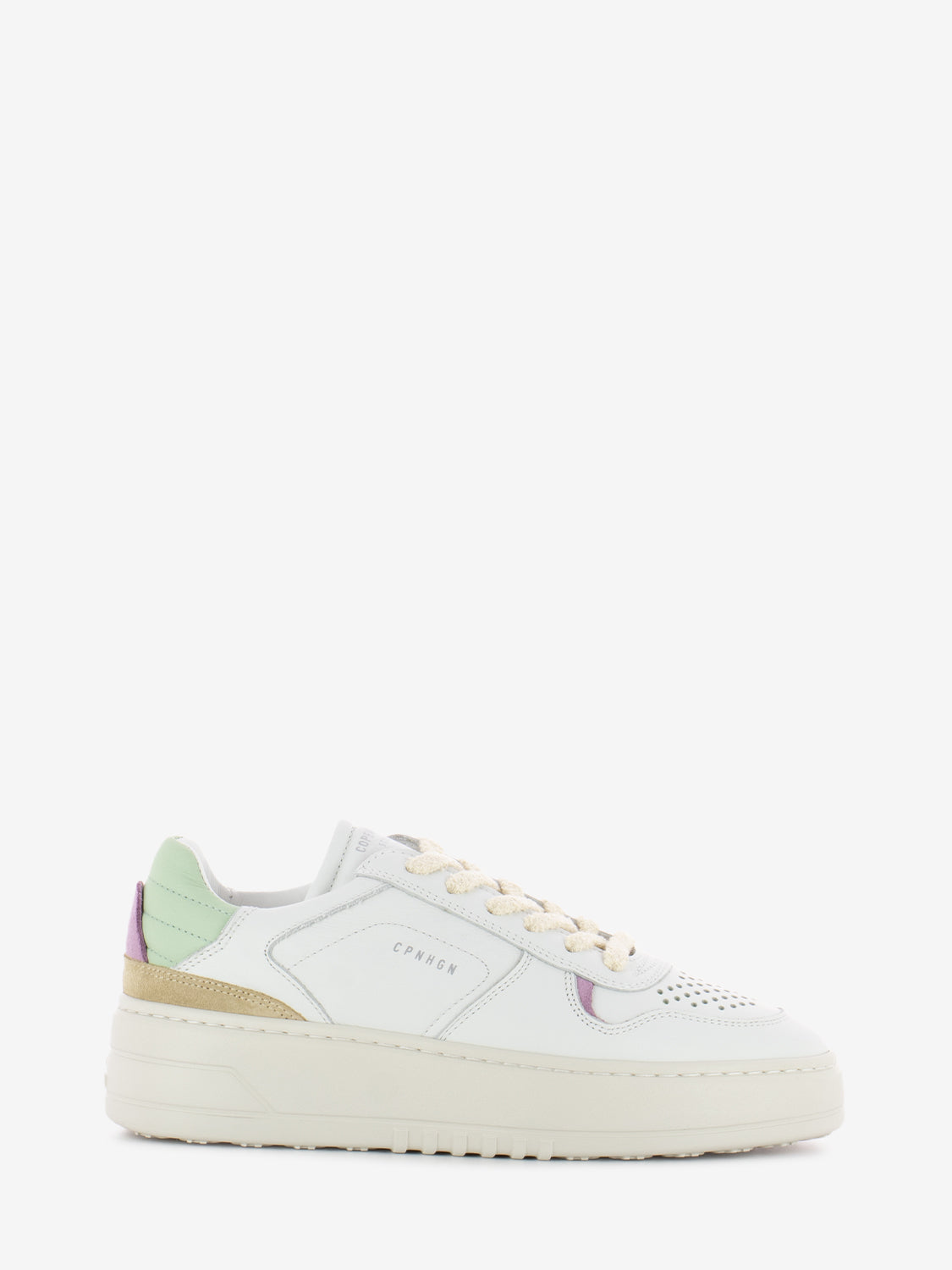 Sneaker 76 Leather Mix White / Mint
