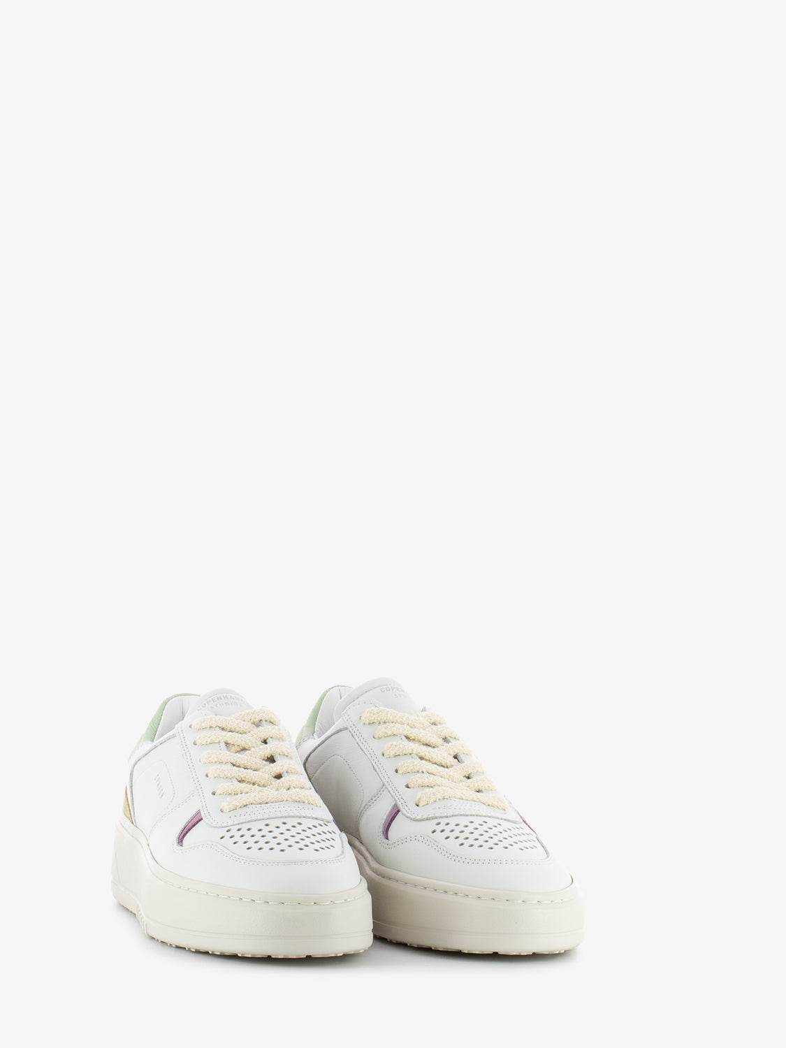 Sneaker 76 Leather Mix White / Mint