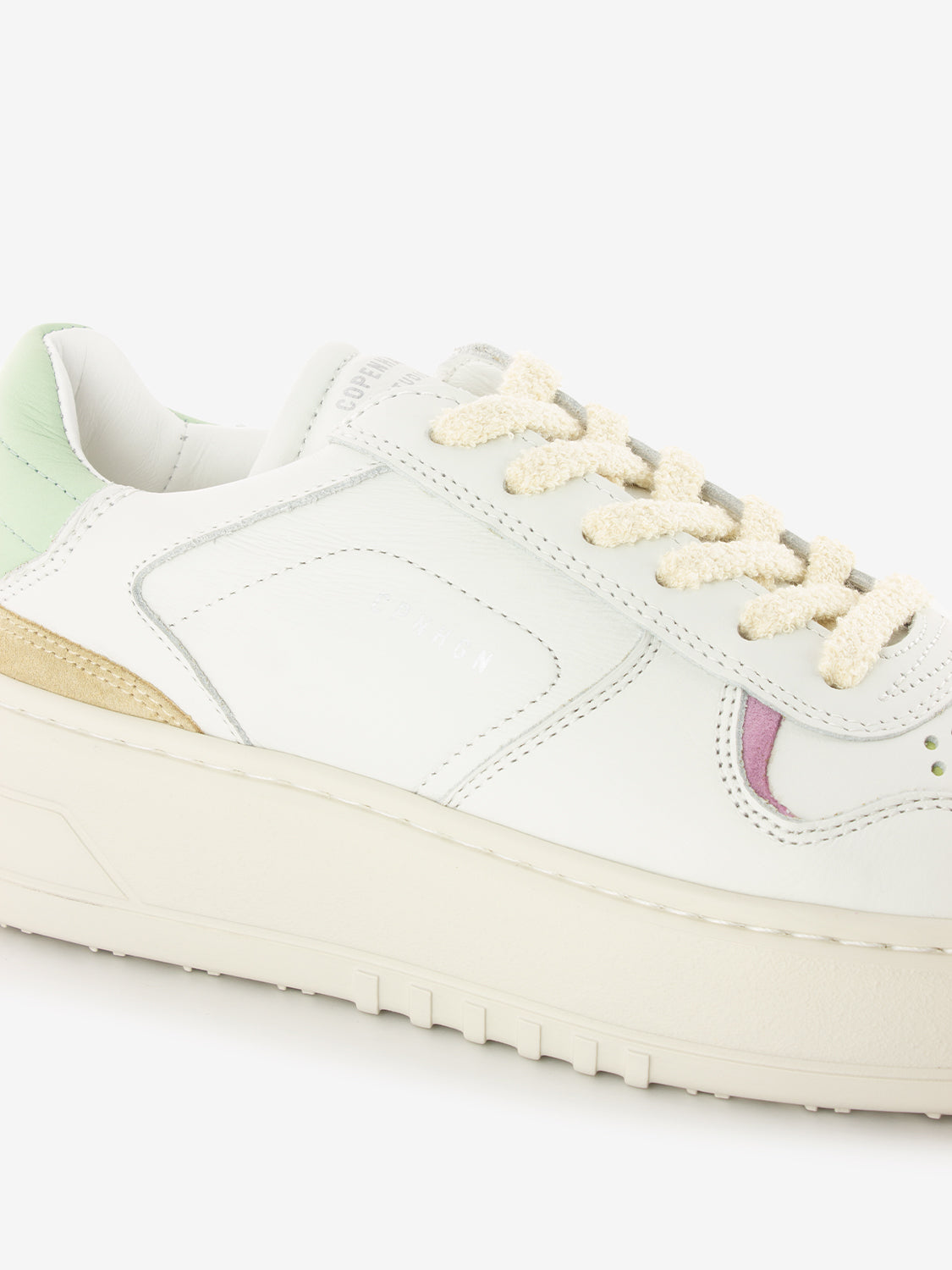 Sneaker 76 Leather Mix White / Mint