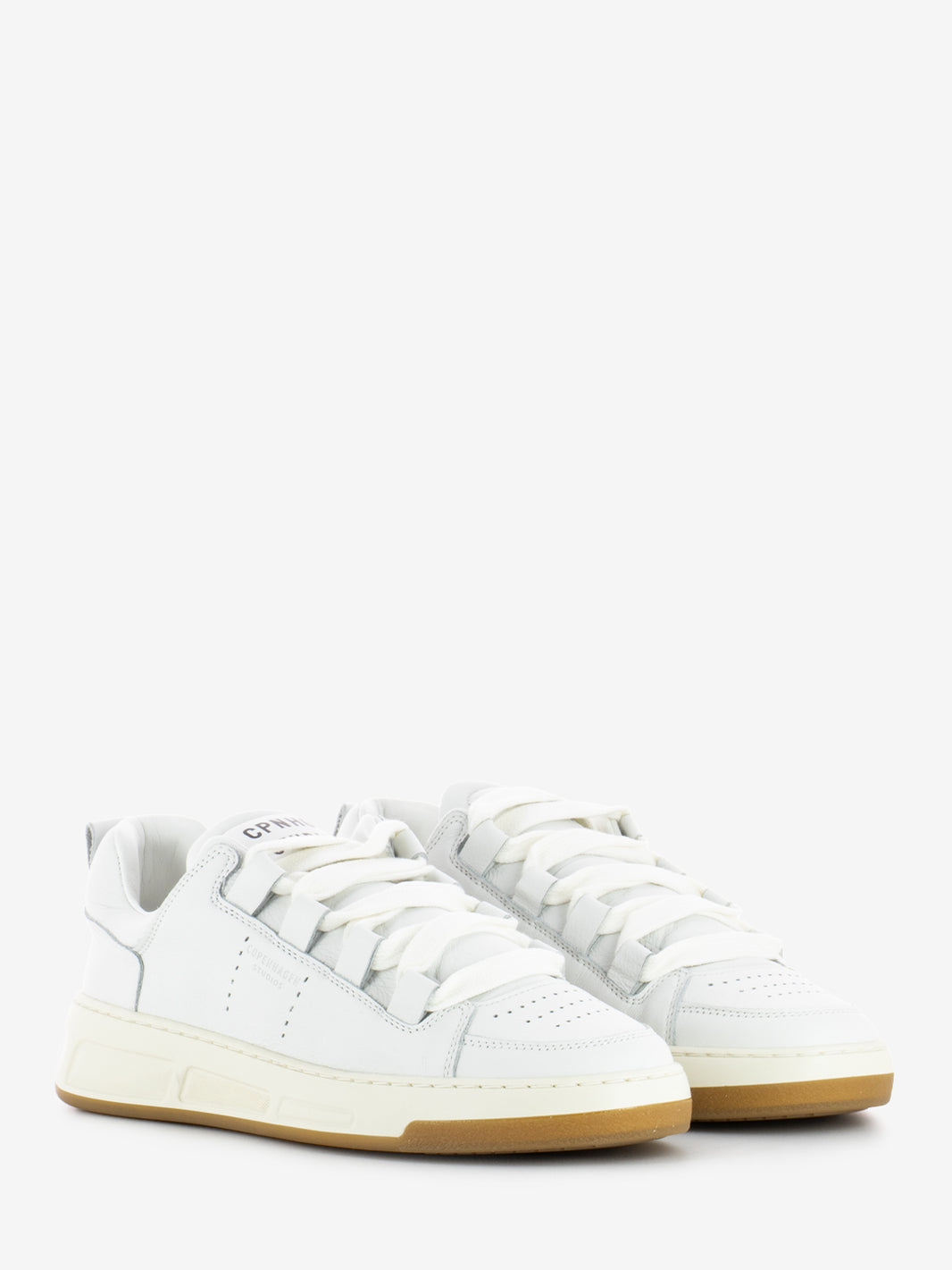 213 soft white calfskin sneakers