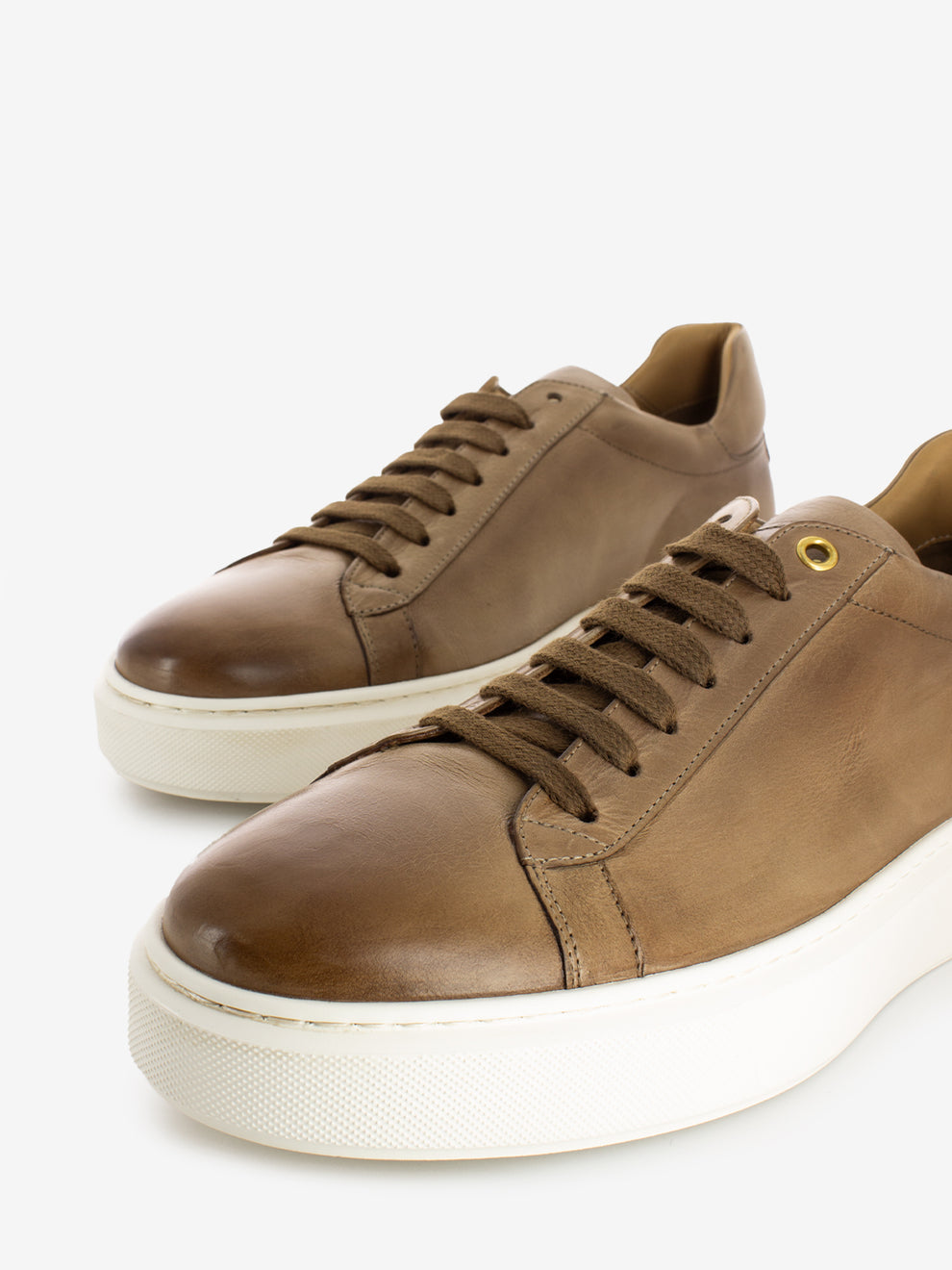 Rope leather sneakers