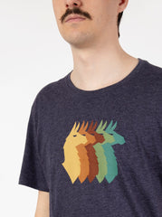 COTOPAXI - Llama Sequence T-shirt maritime