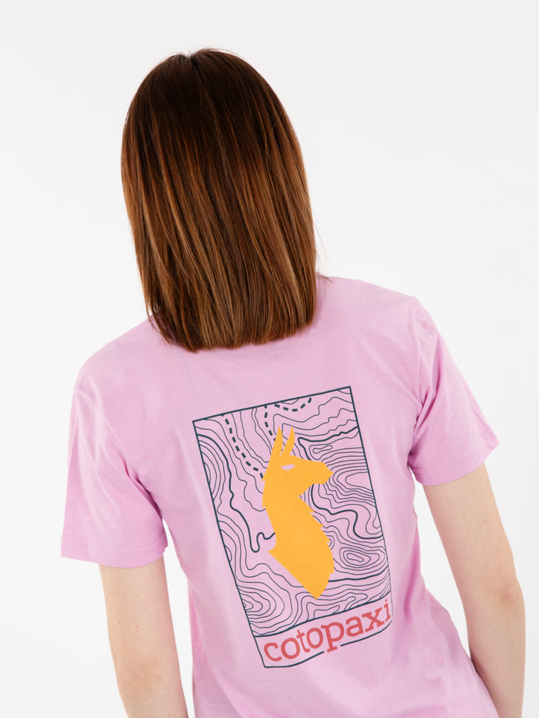 COTOPAXI - Llma Map T-shirt orchid bloom
