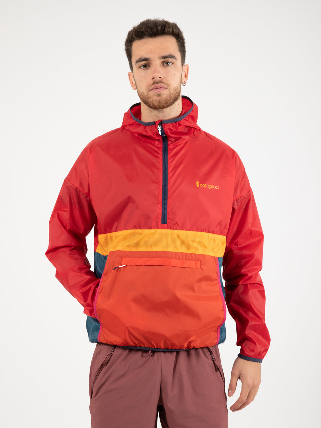 Teca half-zip windbreaker strike out