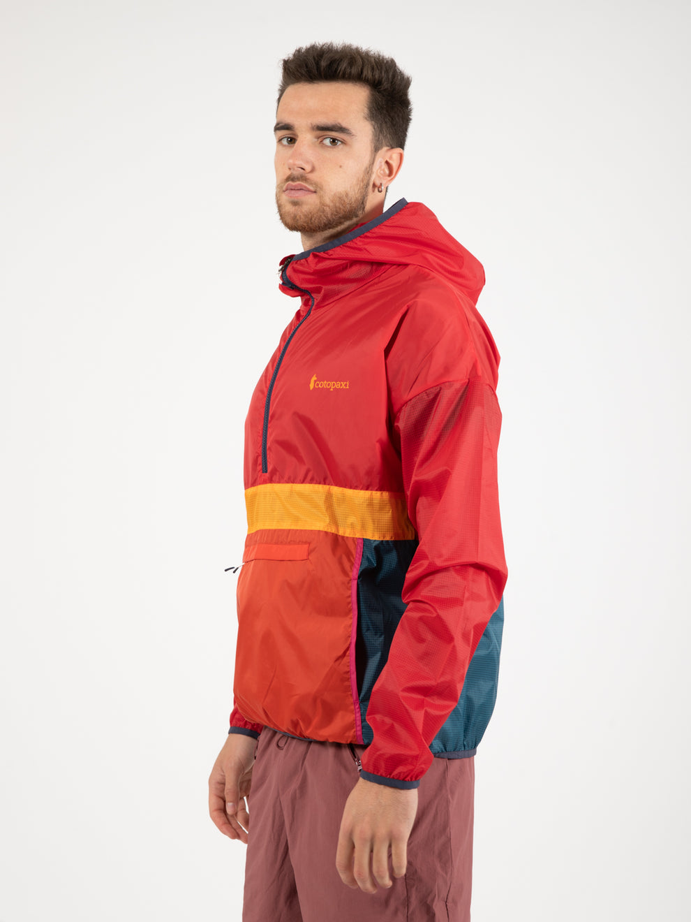 Teca half-zip windbreaker strike out
