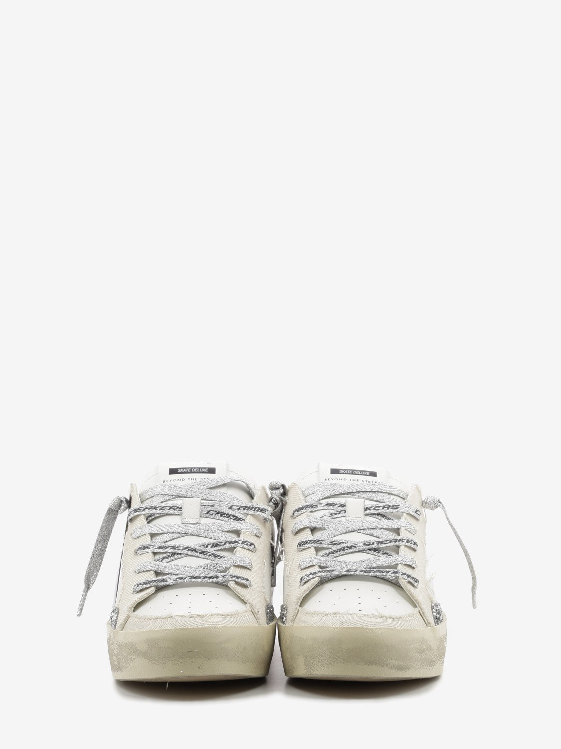 SK8 Deluxe con inserti in canvas bianco