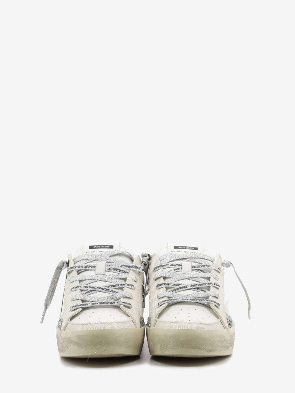 SK8 Deluxe con inserti in canvas bianco