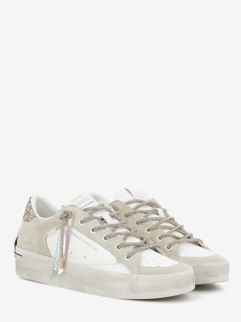 SK8 Deluxe wedge bianco / beige / oro