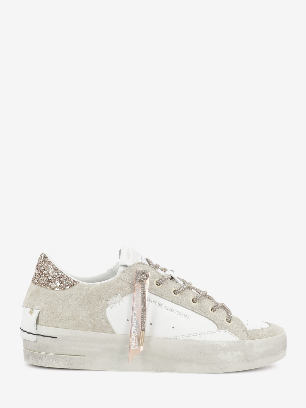SK8 Deluxe white/beige/gold wedge