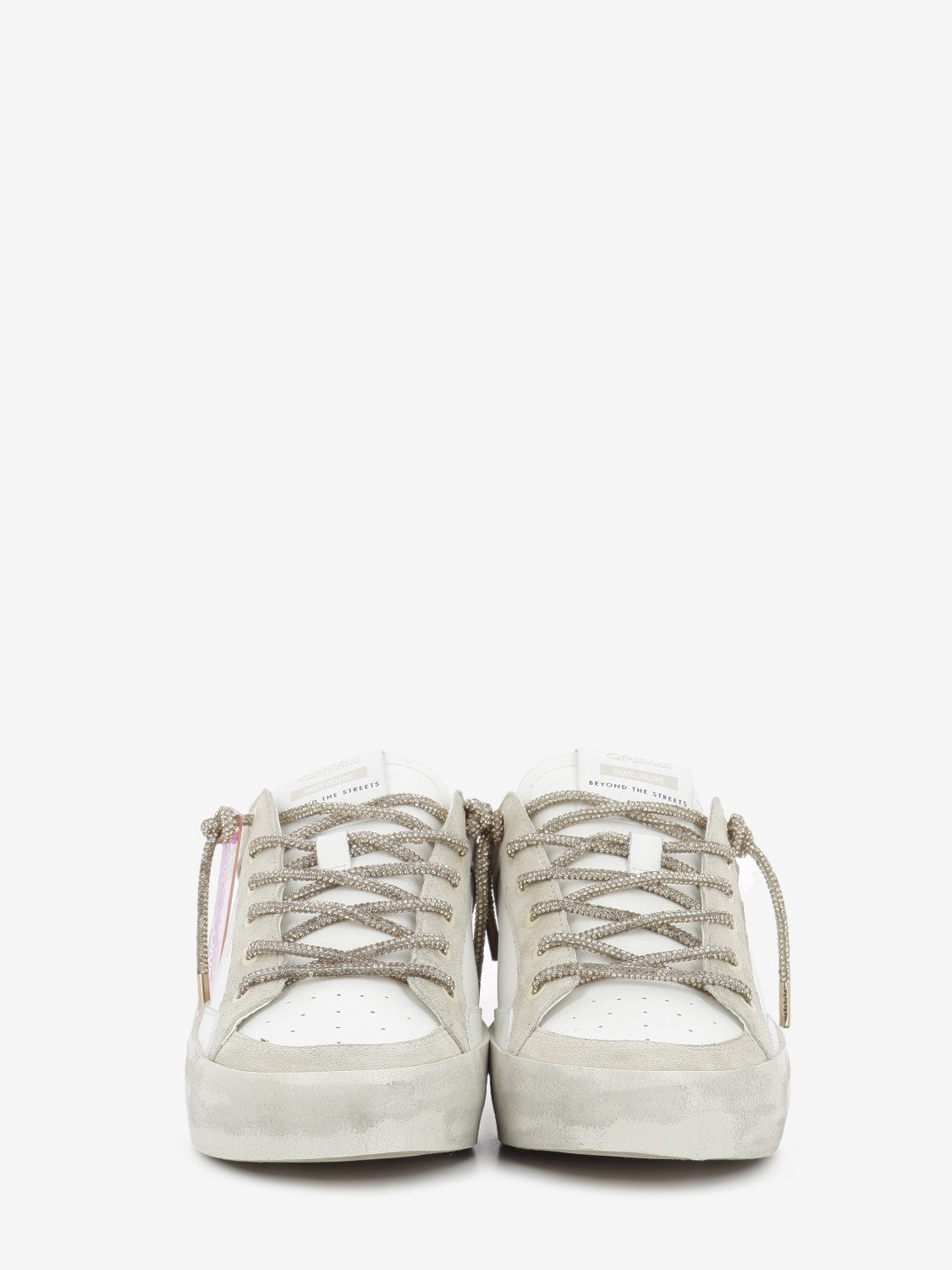 SK8 Deluxe wedge bianco / beige / oro
