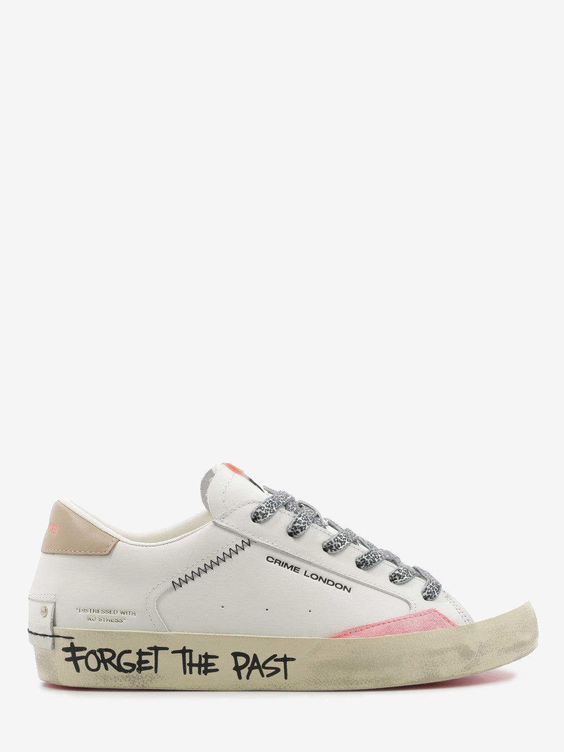 Sneaker Distressed LO bianco / rosa