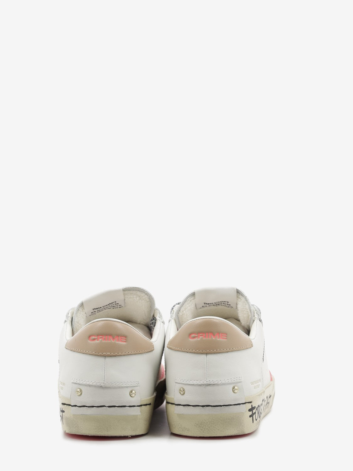 Sneaker Distressed LO bianco / rosa