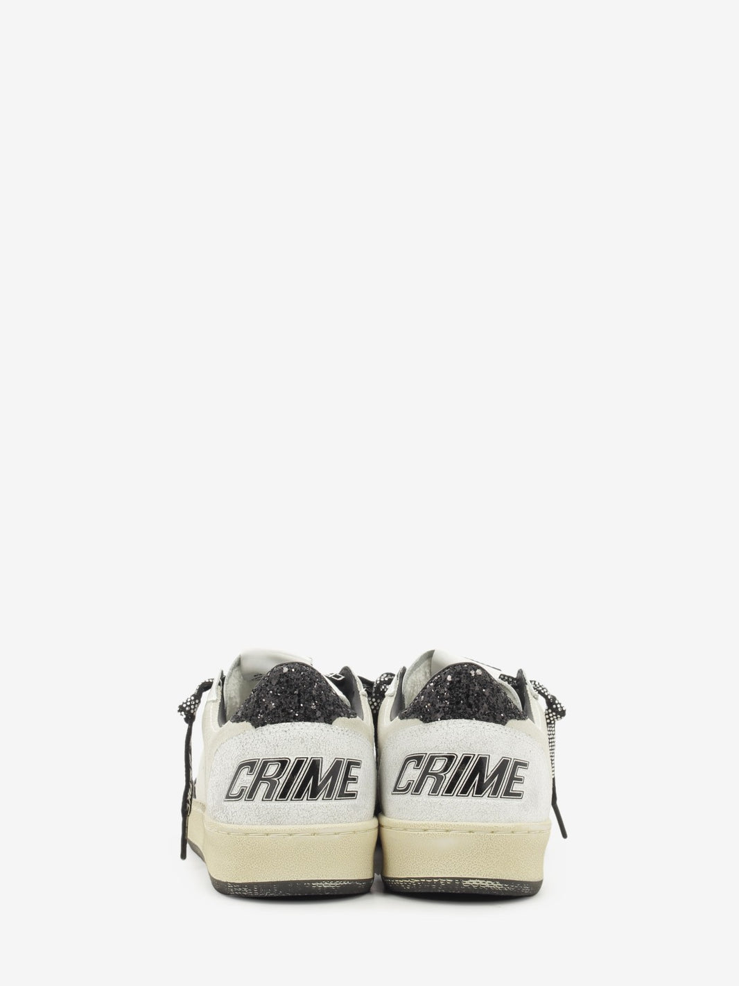 Glitter Chelsea sneakers white / black